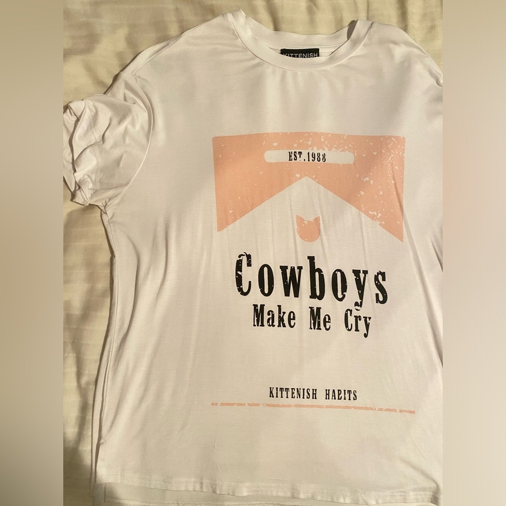 Kittenish Cowboys Make Me Cry Tshirt